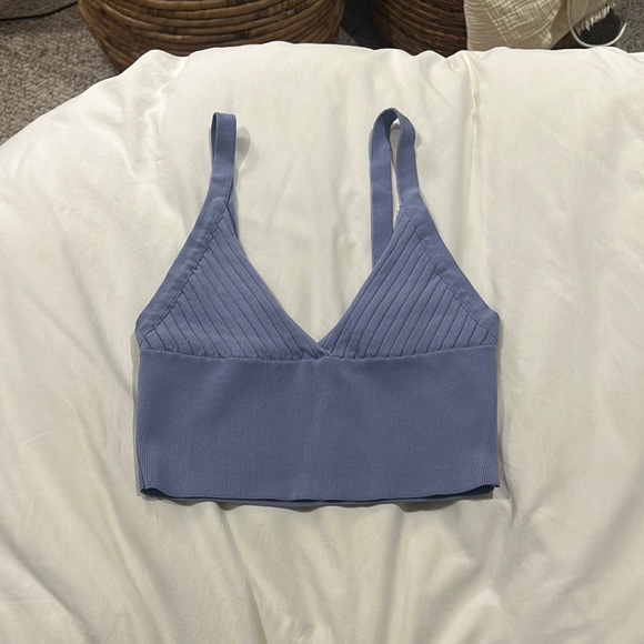 Zara Tops - Zara tank top light blue